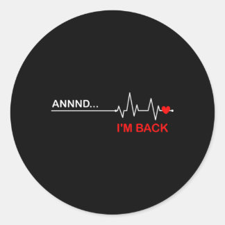 Coronary Bypass Ery Open He Diseases Surgery Hebea Classic Round Sticker