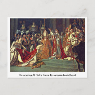 Coronation At Notre Dame By Jacques-Louis David Postcard