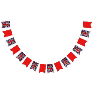 Coronation bunting flags