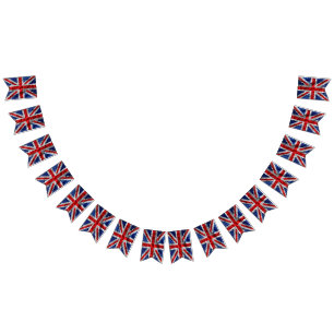 Coronation bunting flags