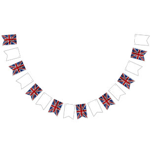 Coronation bunting flags