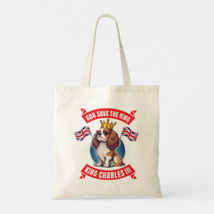 Coronation Cavalier King Charles Tote Bag