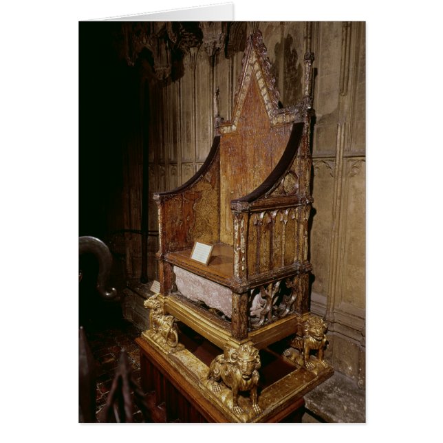 Coronation chair made for Edward I by 'Walter' (Front)