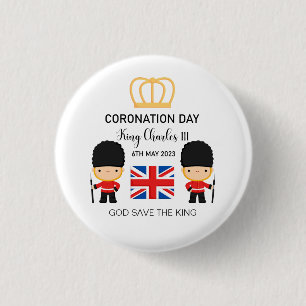 Coronation day 2023 King Charles III Personalized  1 Inch Round Button