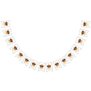 Coronation Day Crown Bunting Flags