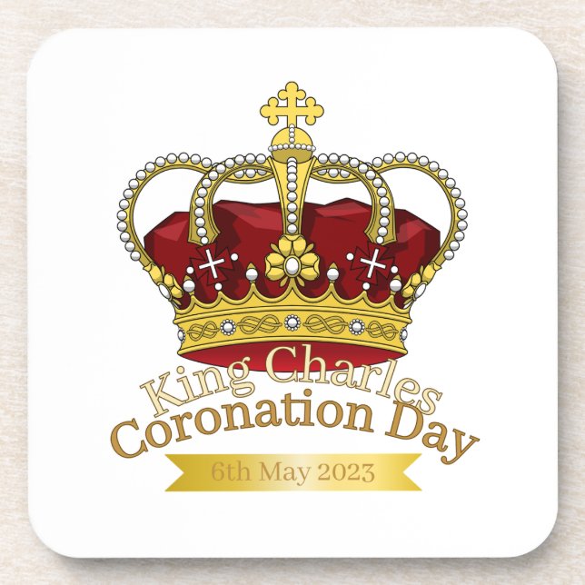 Coronation Day Crown Coaster (Front)