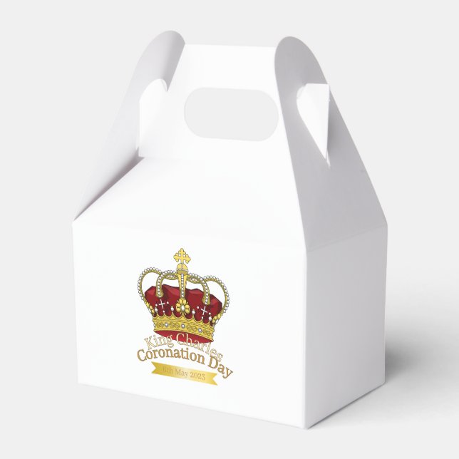 Coronation Day Crown Favor Box (Front Side)