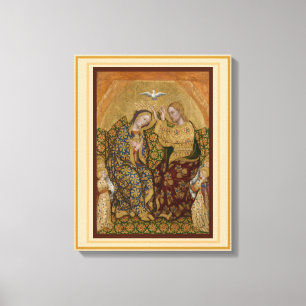 Coronation de la Vierge toile étirée Impression