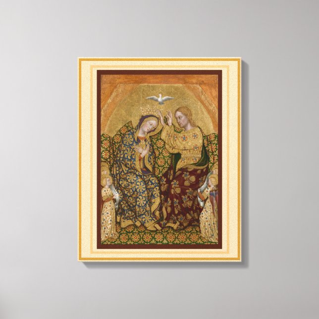 Coronation de la Vierge toile étirée Impression (Recto)