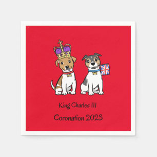 Coronation Dogs Paper Napkin