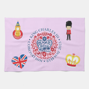 Coronation of King Charles III Celebration Kitchen Towel