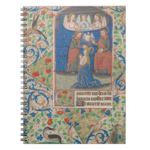 Coronation of Mary Medieval Illuminated Manuscript Notebook
