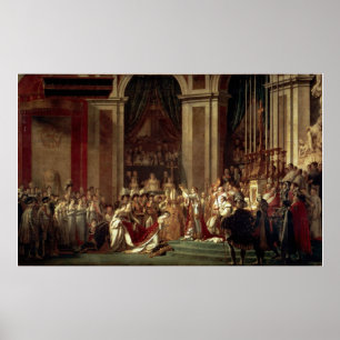 Coronation of Napoleon by Jacques-Louis David Poster