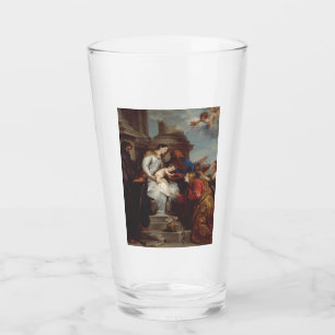 Coronation of SaiCornt Rosalia by Anthony van Dyck Glass