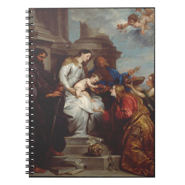 Coronation of Saint Rosalia by Anthony van Dyck Notebook (Front)