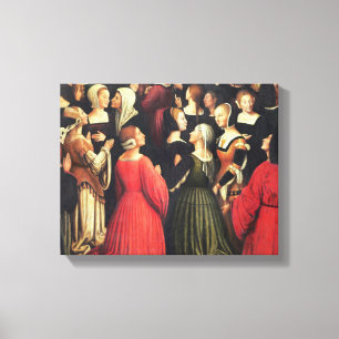 Coronation of the Virgin, 1513 (oil on panel) (det Canvas Print