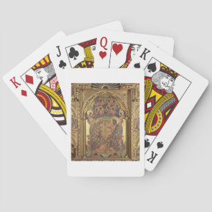 Coronation of the Virgin (detail of the polyptych) Playing Cards