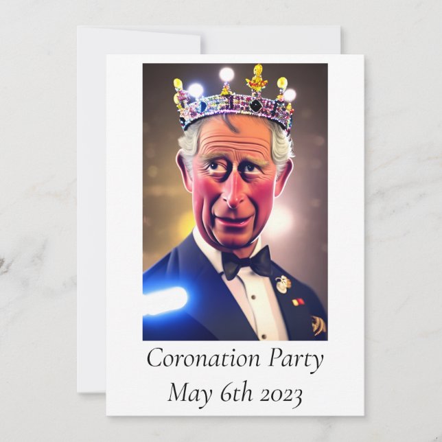 Coronation Party Invitation (Front)