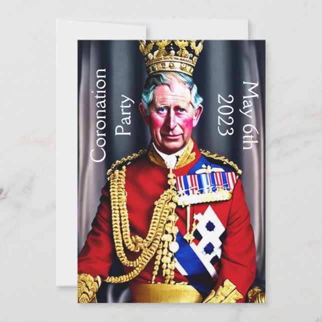 Coronation Party Invitation (Front)