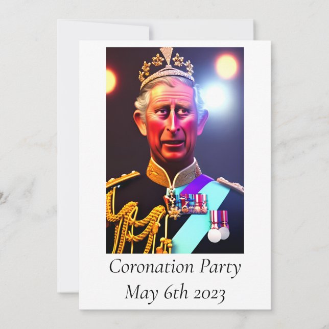 Coronation Party Invitation (Front)