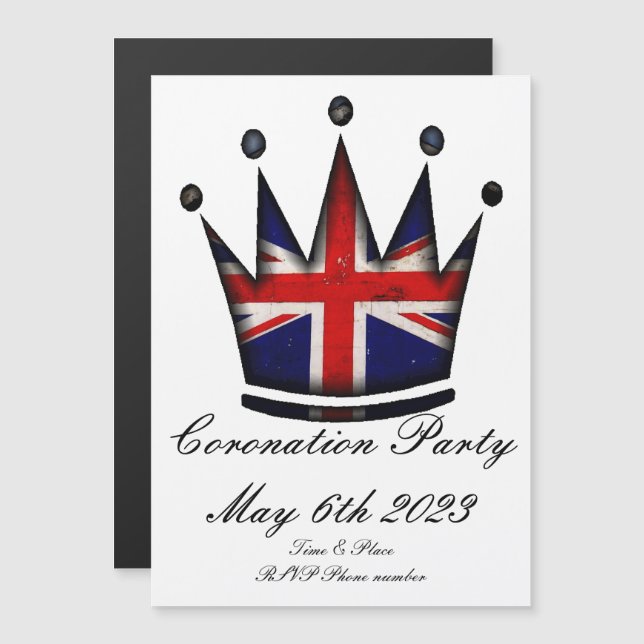 Coronation Party Invitation (Front/Back)