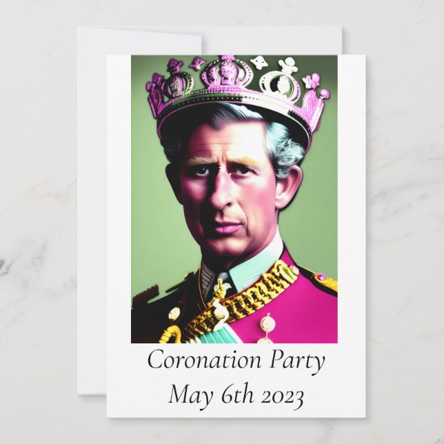 Coronation Party Invitation (Front)