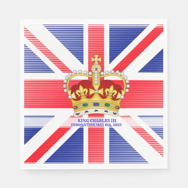 Coronation souvenir of King Charles III   Crossbod Napkin (Front)