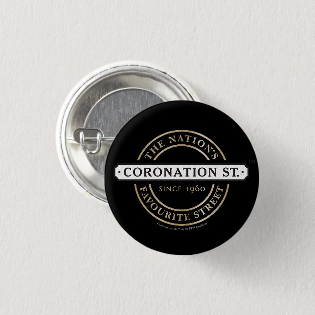 Coronation Street - Logo Button (Front & Back)