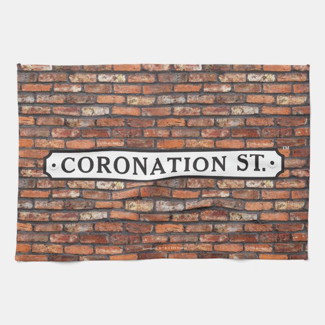 Coronation Street - Sign Kitchen Towel (Horizontal)