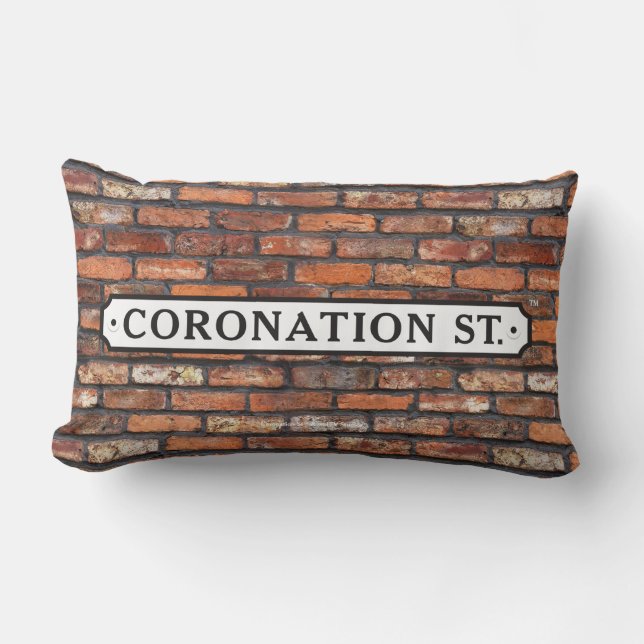 Coronation Street - Sign Lumbar Pillow (Front)