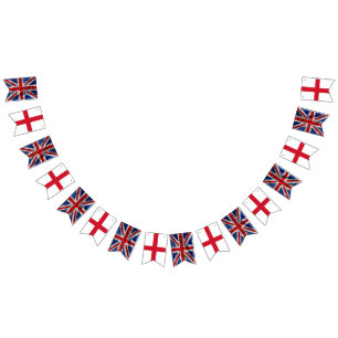 Coronation Union Jack England bunting Flags