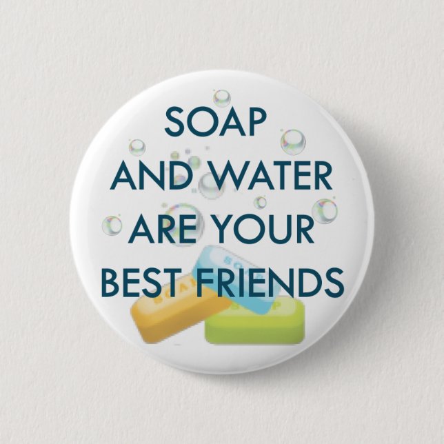 Coronavirus awareness design 2 inch round button (Front)