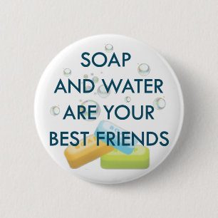 Coronavirus awareness design 2 inch round button