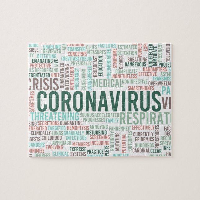 Coronavirus Background Health Pandemic Jigsaw Puzzle (Horizontal)