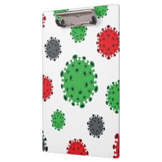 CoronaVirus Clipboard Covid19 Pattern Designer Pad