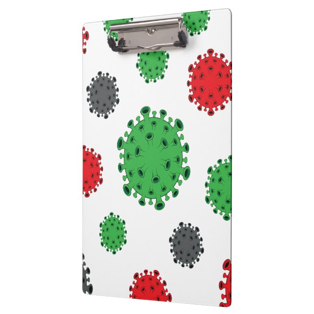 CoronaVirus Clipboard Covid19 Pattern Designer Pad (Left)