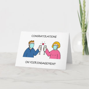Coronavirus Congratulations on Your Engagement. Card