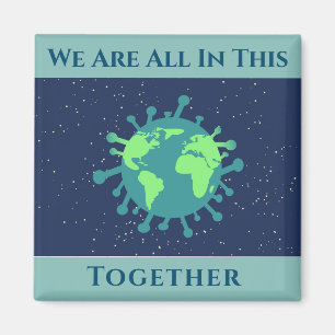 Coronavirus Covid 19 All In This Together Magnet