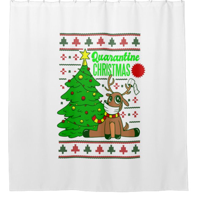 coronavirus face mask reindeer christmas lockdown (Front)