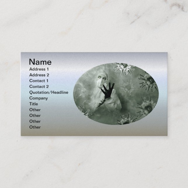Coronavirus Nurse Business Card (Front)