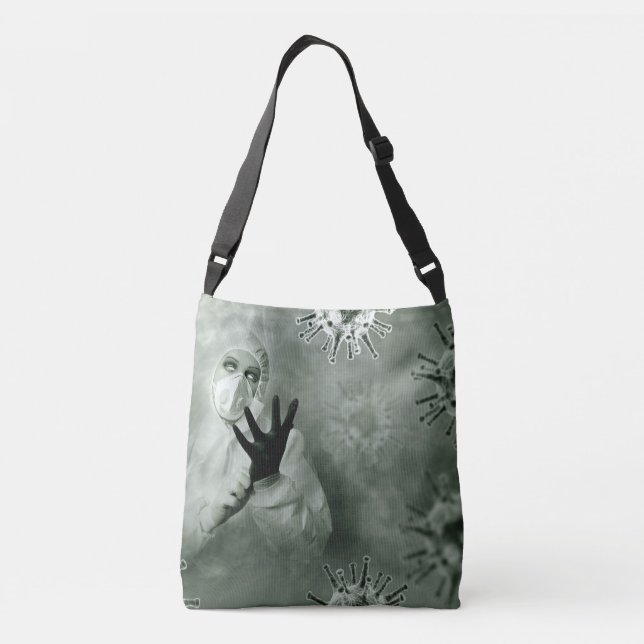 Coronavirus Nurse Crossbody Bag (Back)