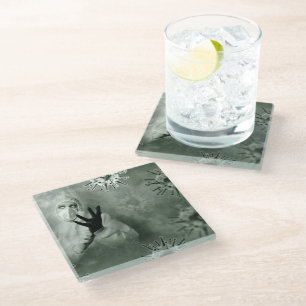 Coronavirus Nurse Glass Coaster