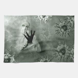 Coronavirus Nurse Kitchen Towel