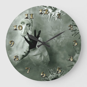 Coronavirus Nurse Large Clock