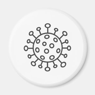 Coronavirus symbol magnet