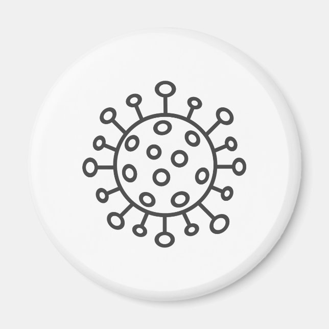 Coronavirus symbol magnet (Front)