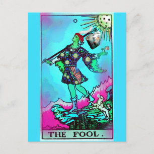 Coronavirus Tarot Card The Fool Postcard