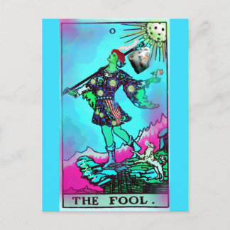 Coronavirus Tarot Card The Fool Postcard