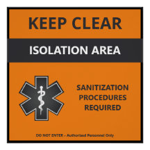 Coronavirus Warning Poster Customizable (Covid19)