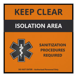 Coronavirus Warning Poster Customizable (Covid19)